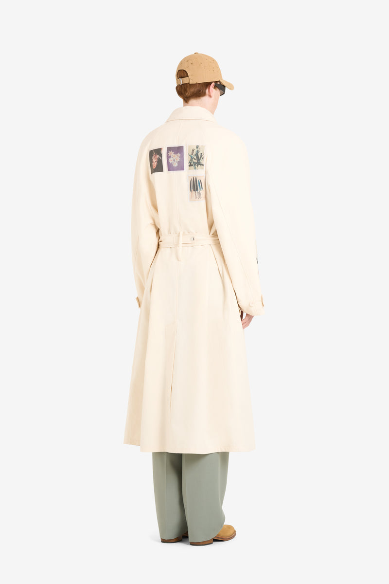 ETUDES STUDIO + ANDY WARHOL RIPSTOP COAT CREAM 5 ETUDES STUDIO + ANDY WARHOL RIPSTOP COAT CREAM 5