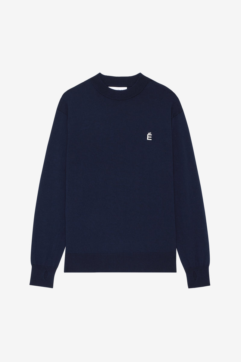 ETUDES STUDIO MERINO ROUNDNECK NAVY 1 ETUDES STUDIO MERINO ROUNDNECK NAVY 1