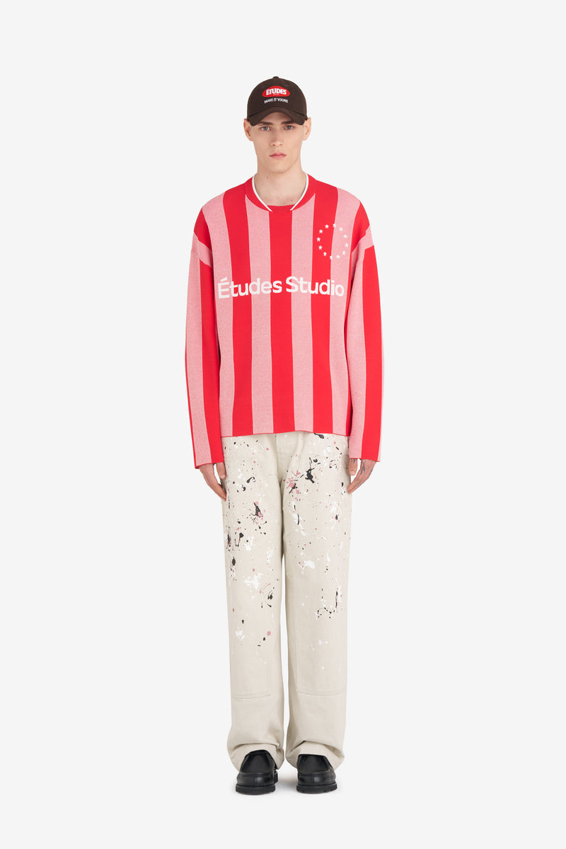 ETUDES STUDIO SOCCER LONG SLEEVE T-SHIRT STRIPED RED 3 ETUDES STUDIO SOCCER LONG SLEEVE T-SHIRT STRIPED RED 3