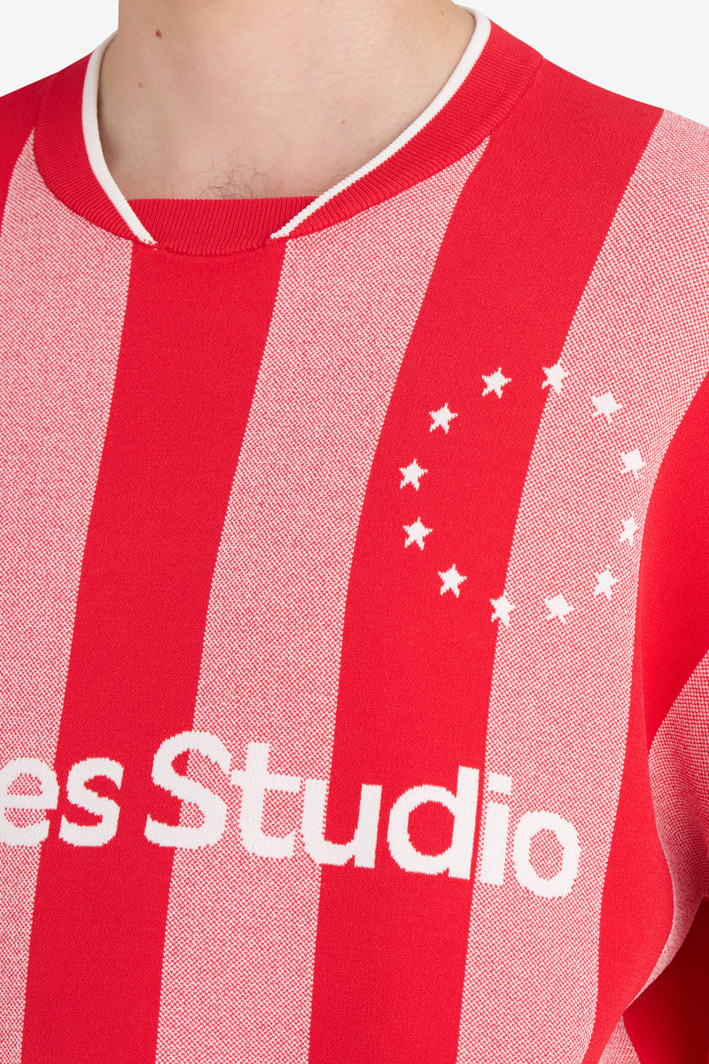 ETUDES STUDIO SOCCER LONG SLEEVE T-SHIRT STRIPED RED 6 ETUDES STUDIO SOCCER LONG SLEEVE T-SHIRT STRIPED RED 6
