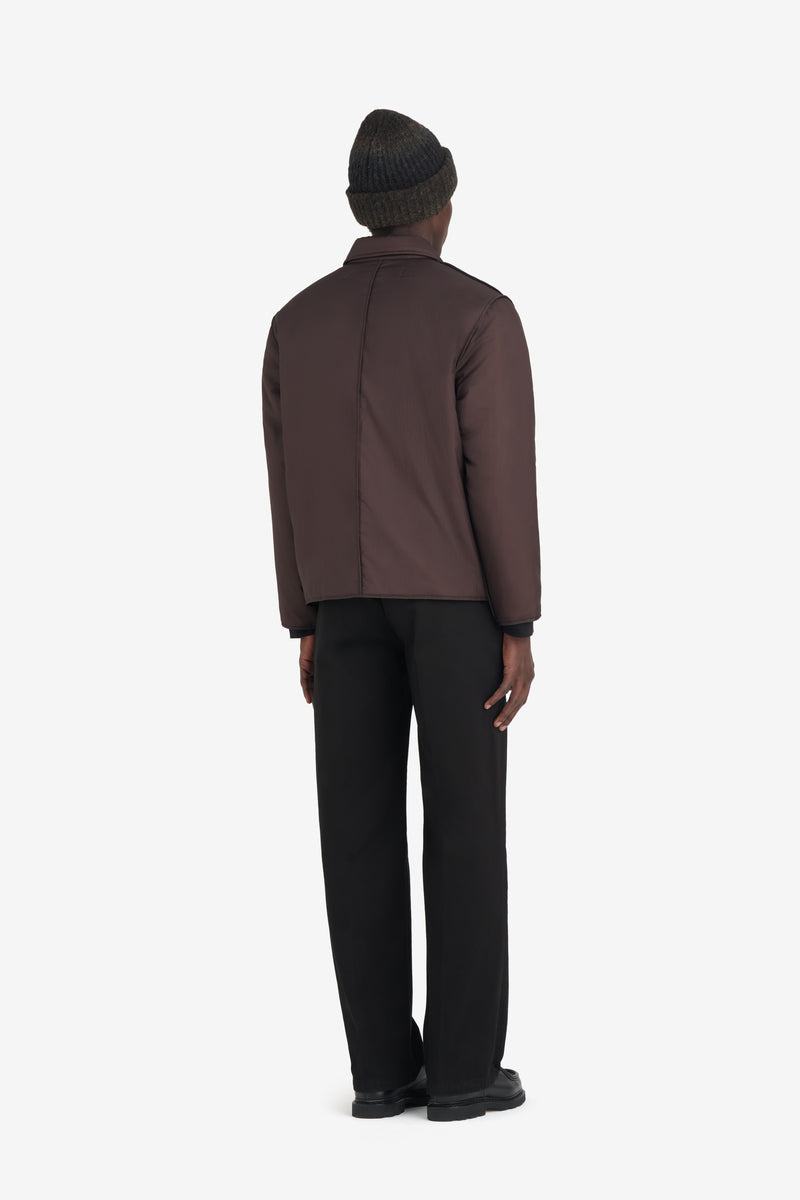 ETUDES STUDIO PADDED SNAP JACKET DARK BROWN 5 ETUDES STUDIO PADDED SNAP JACKET DARK BROWN 5