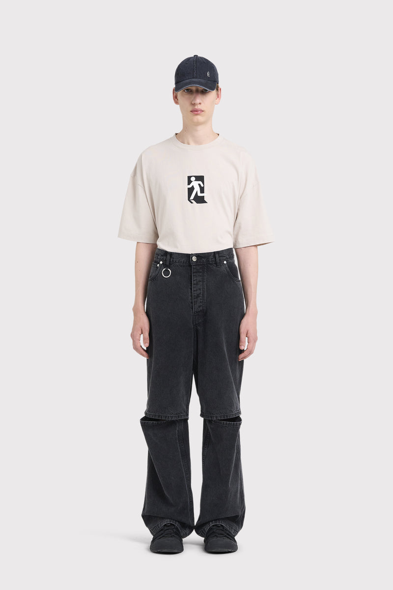ÉTUDES NOCTURNE DENIM WASHED BLACK TROUSERS 3 ÉTUDES NOCTURNE DENIM WASHED BLACK TROUSERS 3