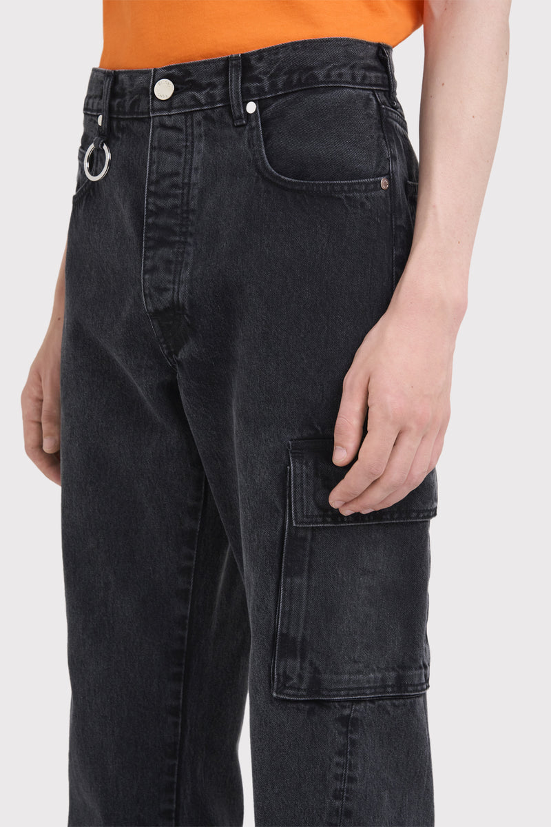 ÉTUDES SURFACE DENIM WASHED BLACK TROUSERS 4 ÉTUDES SURFACE DENIM WASHED BLACK TROUSERS 4