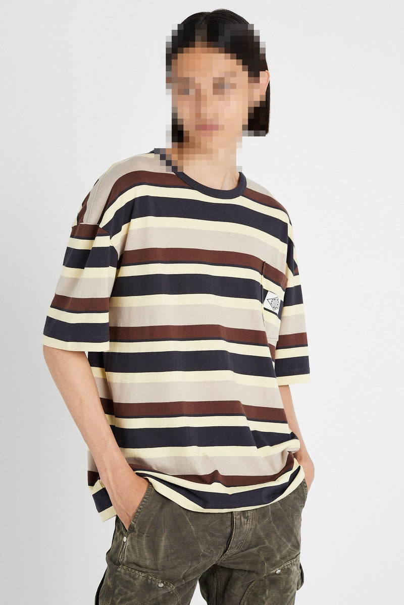 ÉTUDES TRAFFIC STRIPED BEIGE T-SHIRTS 4 ÉTUDES TRAFFIC STRIPED BEIGE T-SHIRTS 4