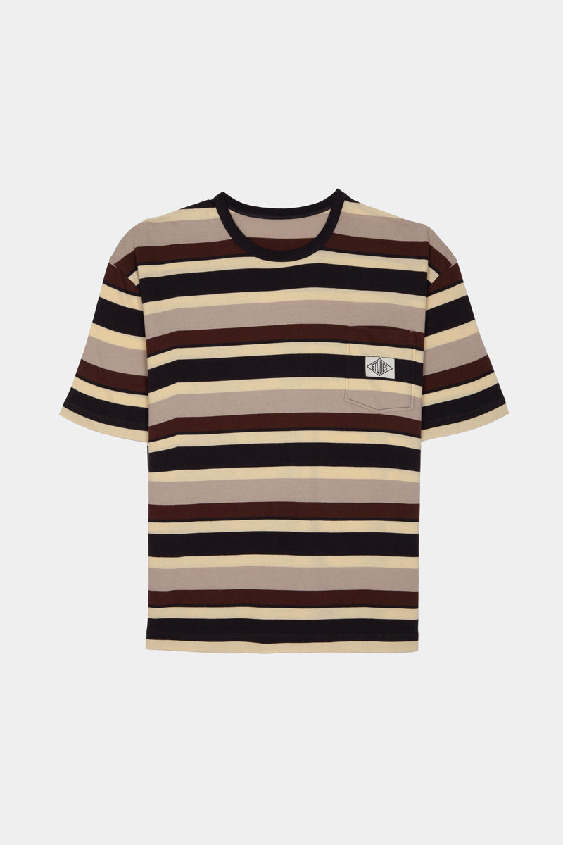 ÉTUDES TRAFFIC STRIPED BEIGE T-SHIRTS 2 ÉTUDES TRAFFIC STRIPED BEIGE T-SHIRTS 2