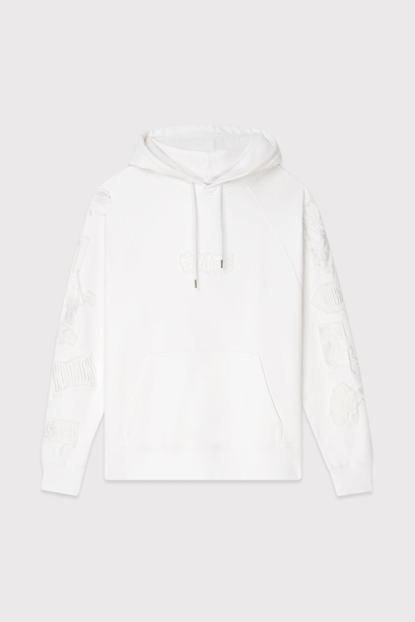 ÉTUDES RACING WITH PATCHES WHITE SWEATSHIRTS 1