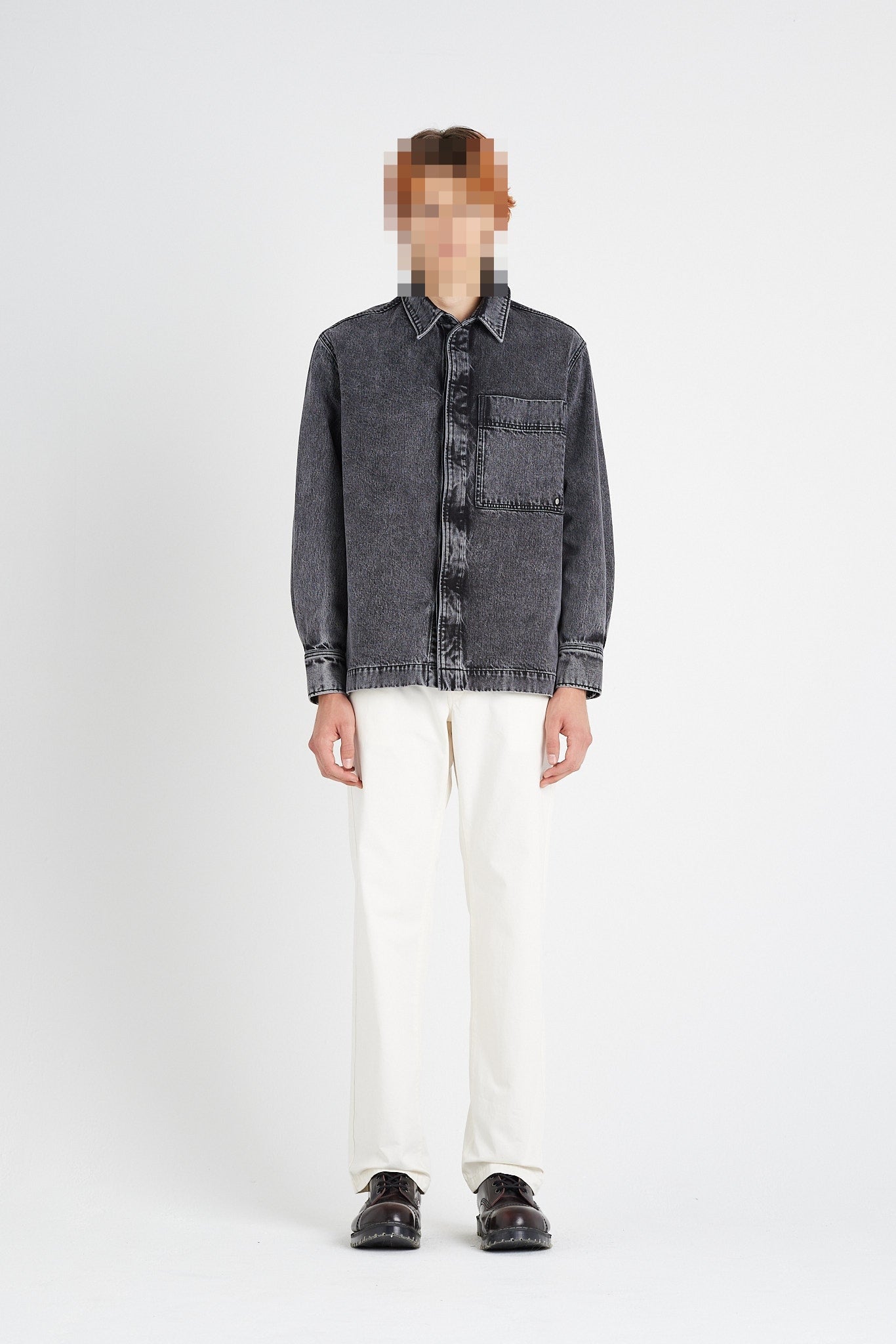 ÉTUDES PICTURE DENIM BLACK WASHED SHIRTS 1