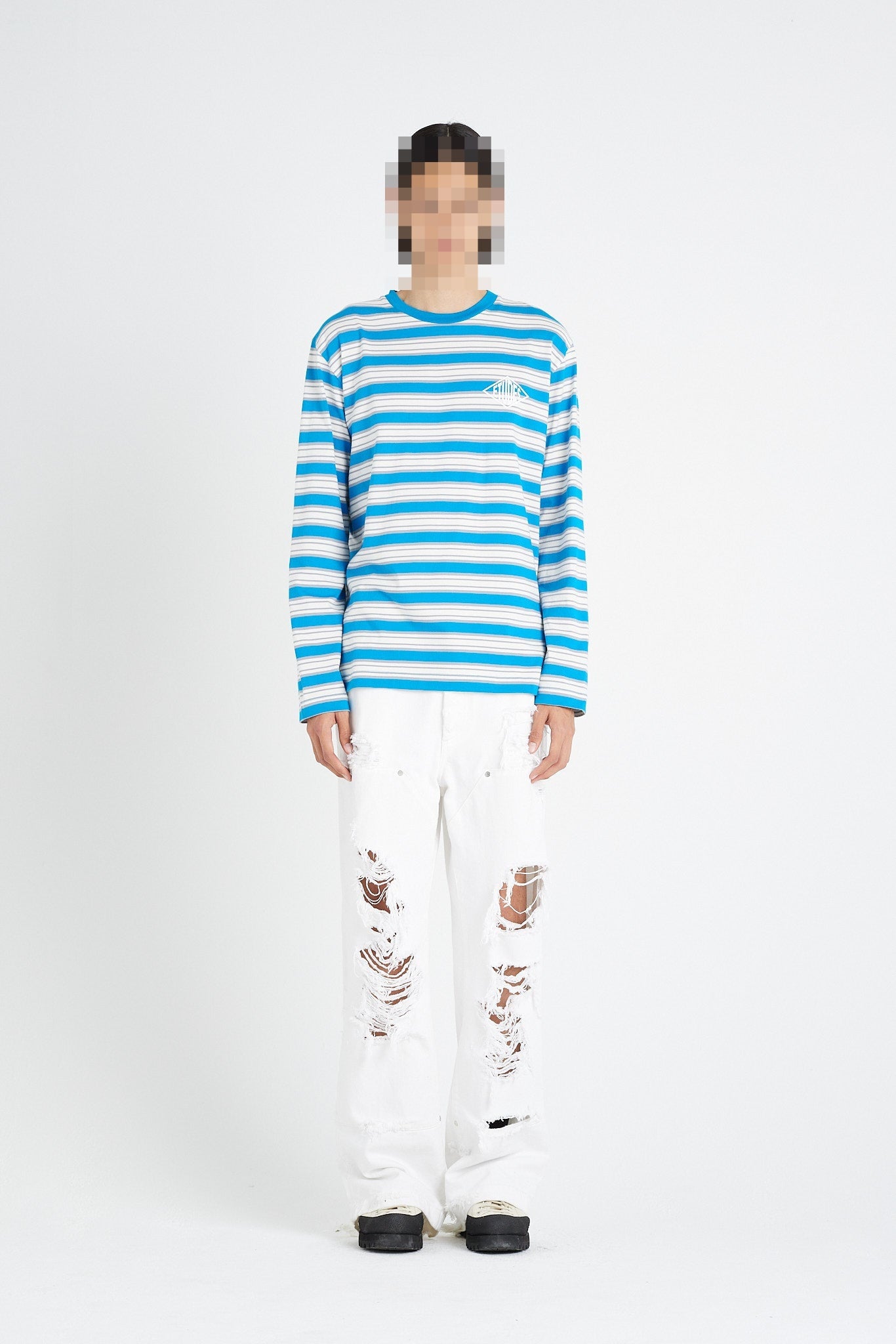 ÉTUDES WONDER LS NEWFORM STRIPED BLUE T-SHIRTS 1